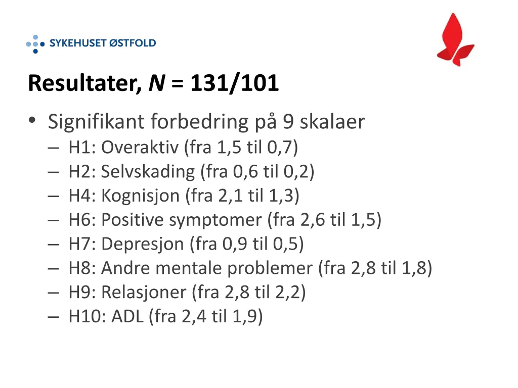 resultater n 131 101 signifikant forbedring