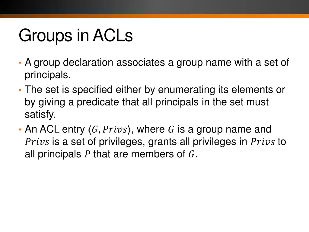 groups in acls