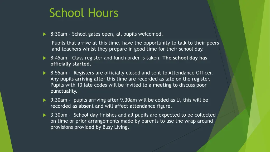 school hours