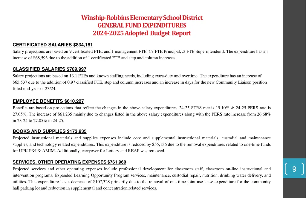 winship robbins elementary school district 5