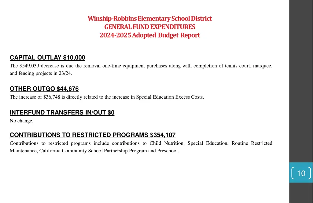 winship robbins elementary school district 6