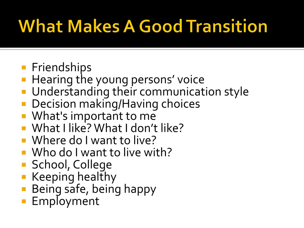 friendships hearing the young persons voice