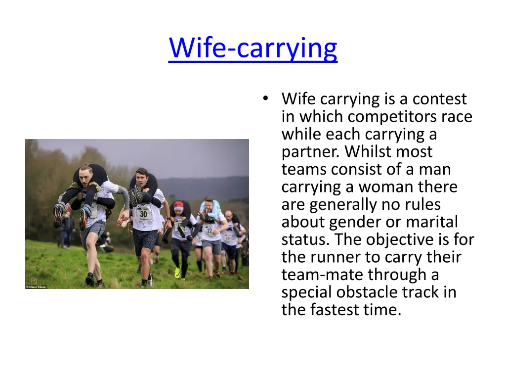 wife carrying
