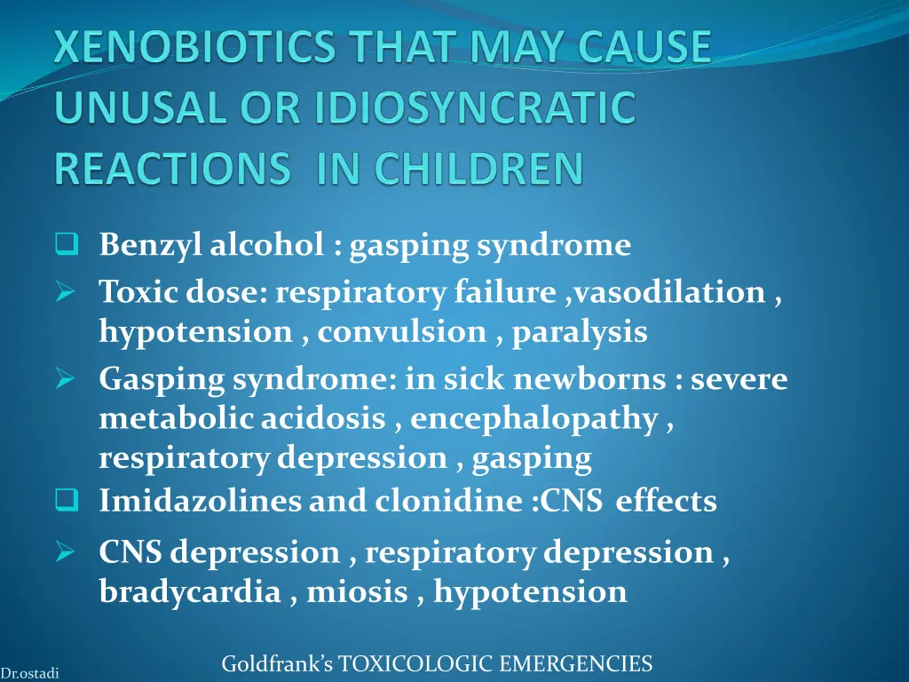 benzyl alcohol gasping syndrome toxic dose