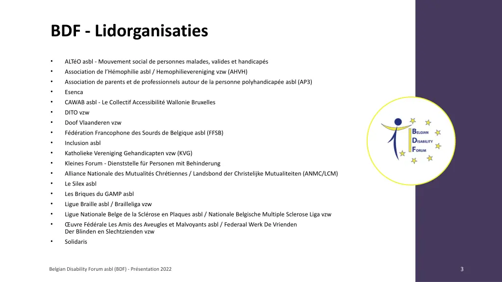 bdf lidorganisaties