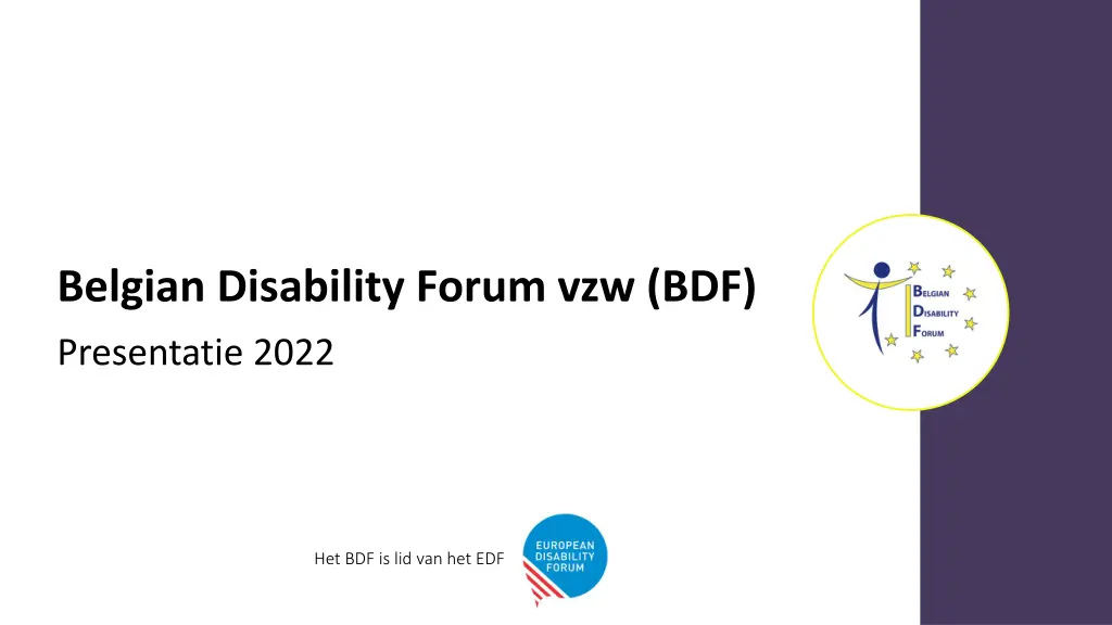 belgian disability forum vzw bdf