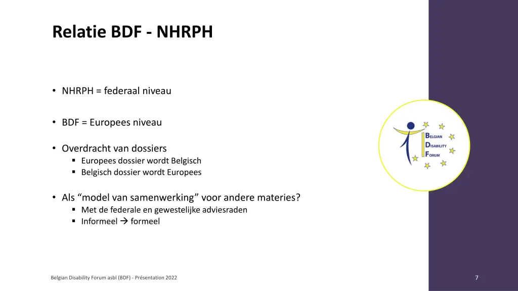 relatie bdf nhrph