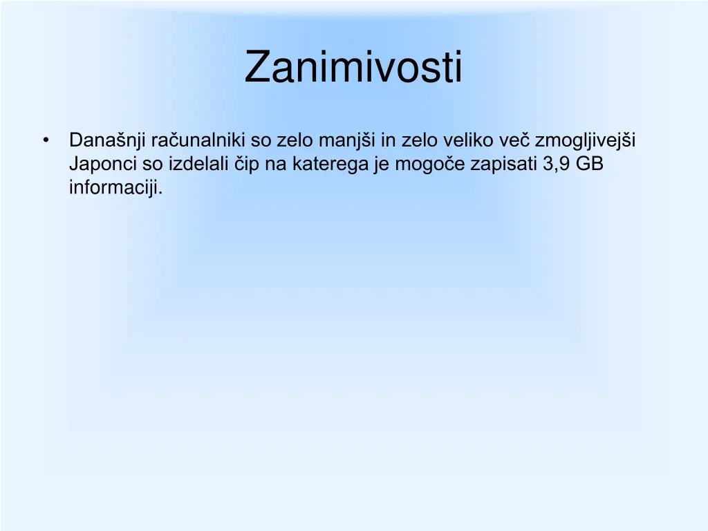zanimivosti