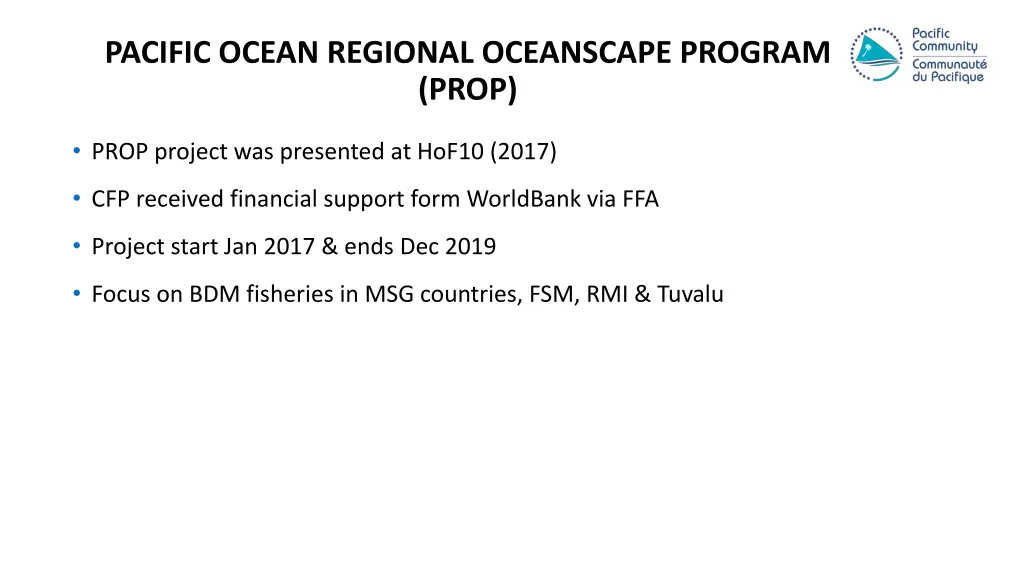 pacific ocean regional oceanscape program prop
