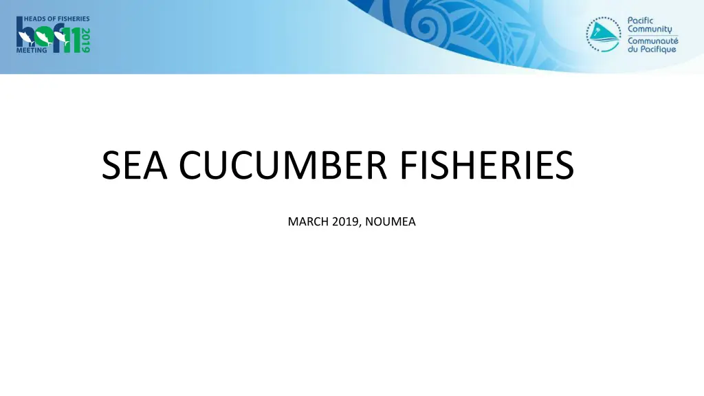 sea cucumber fisheries