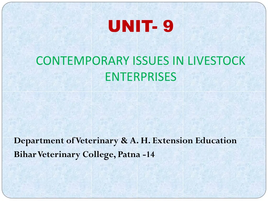 unit 9