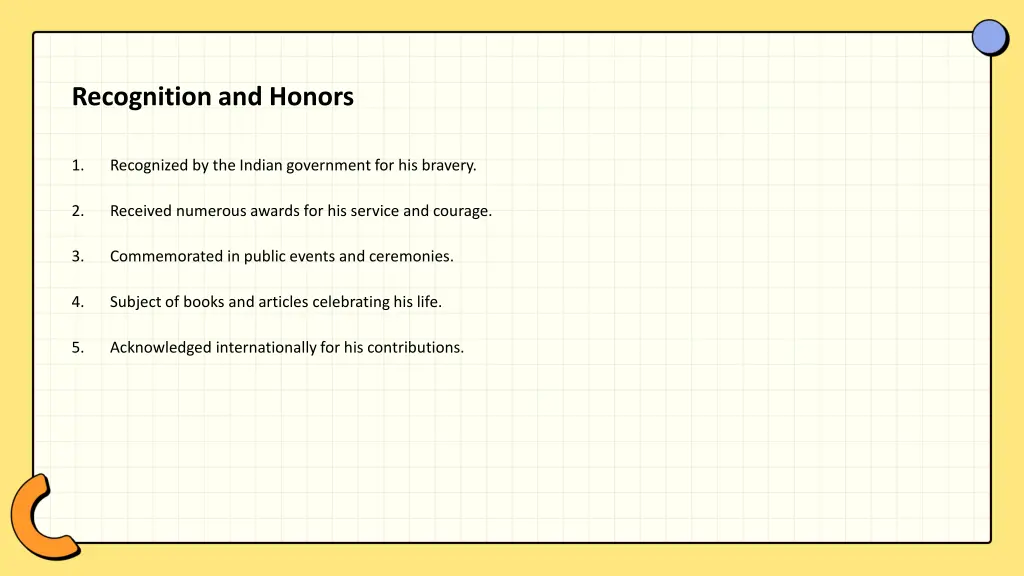 recognition and honors