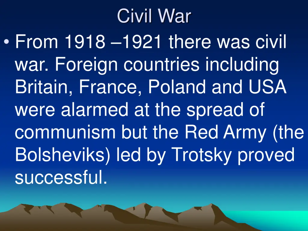 civil war