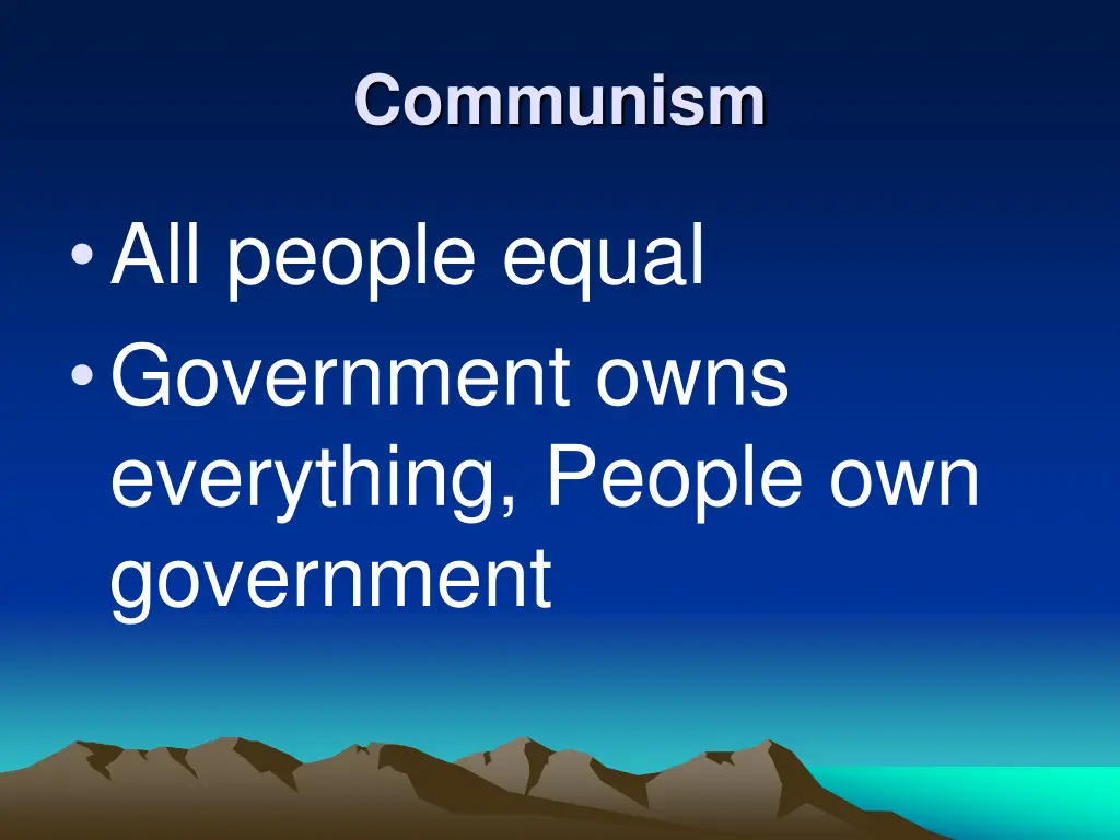 communism