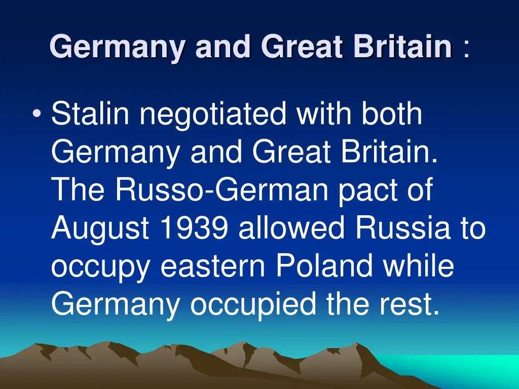 germany and great britain