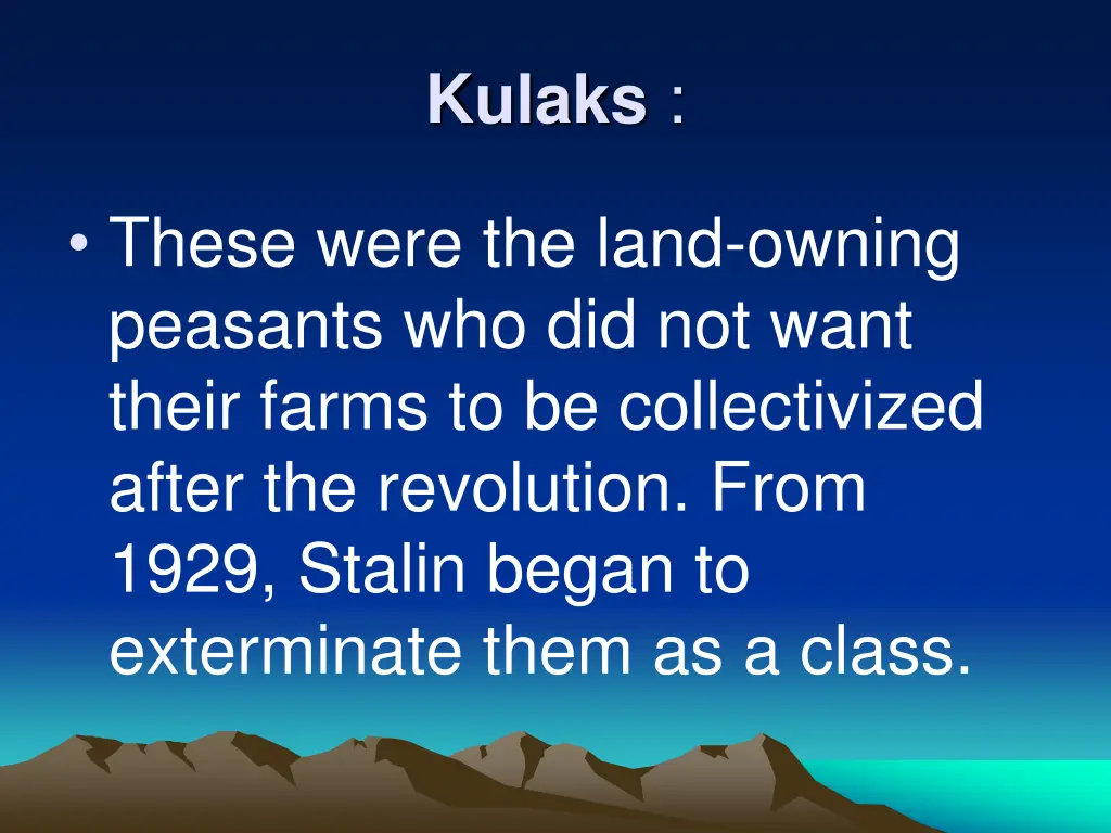 kulaks