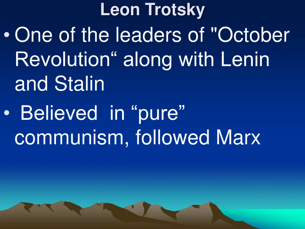 leon trotsky