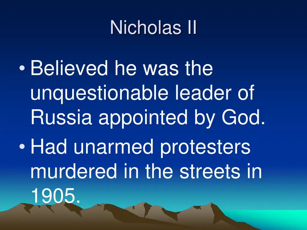 nicholas ii