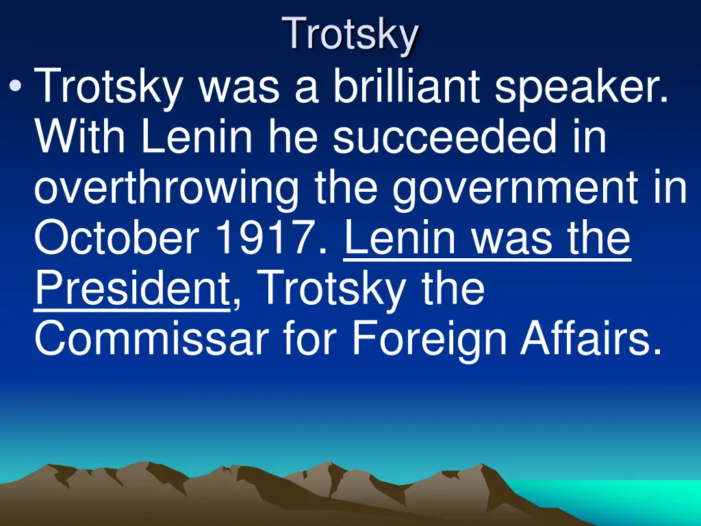 trotsky