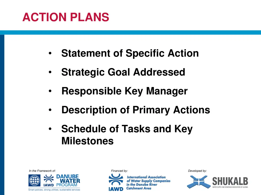 action plans