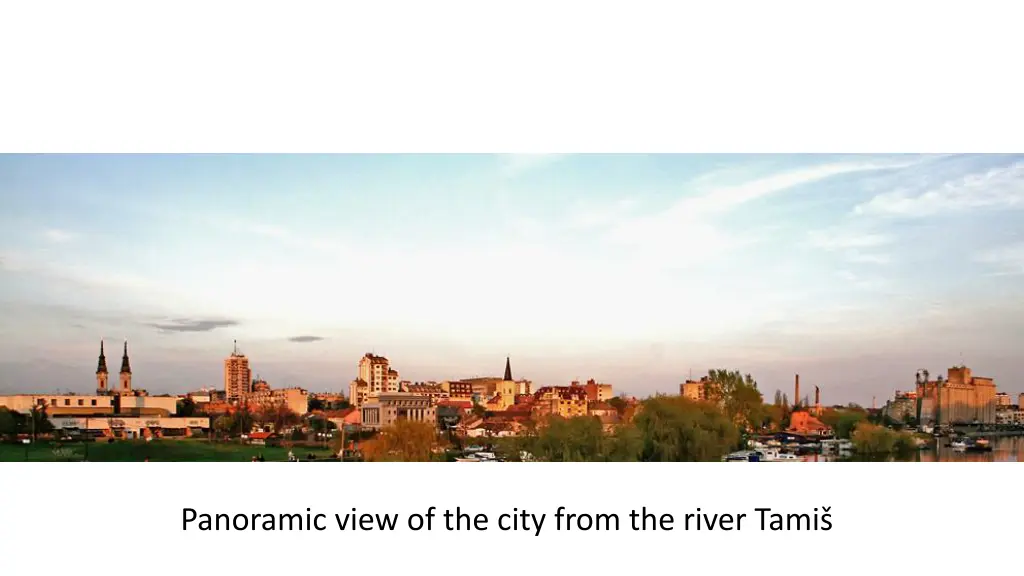 panoramic view of the city from the river tami