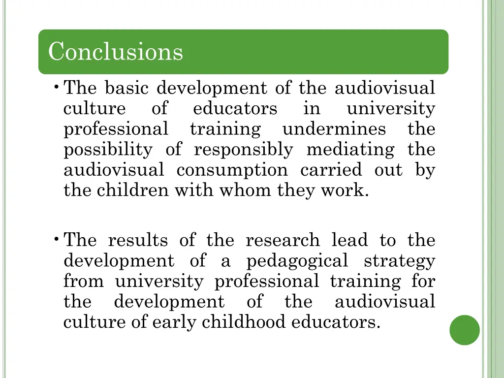 conclusions