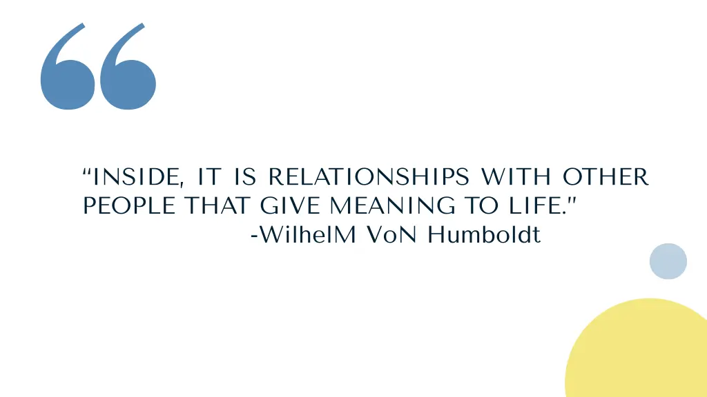 inside it is relationships with other people that