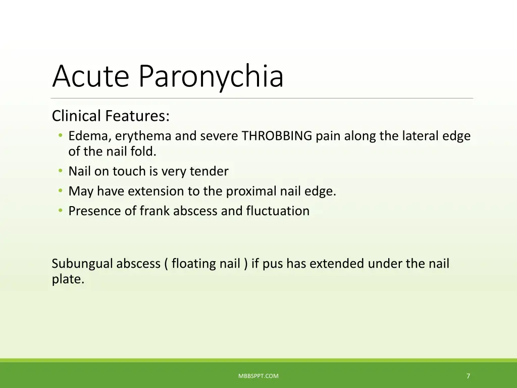 acute paronychia 1