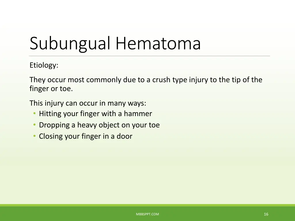 subungual hematoma 1