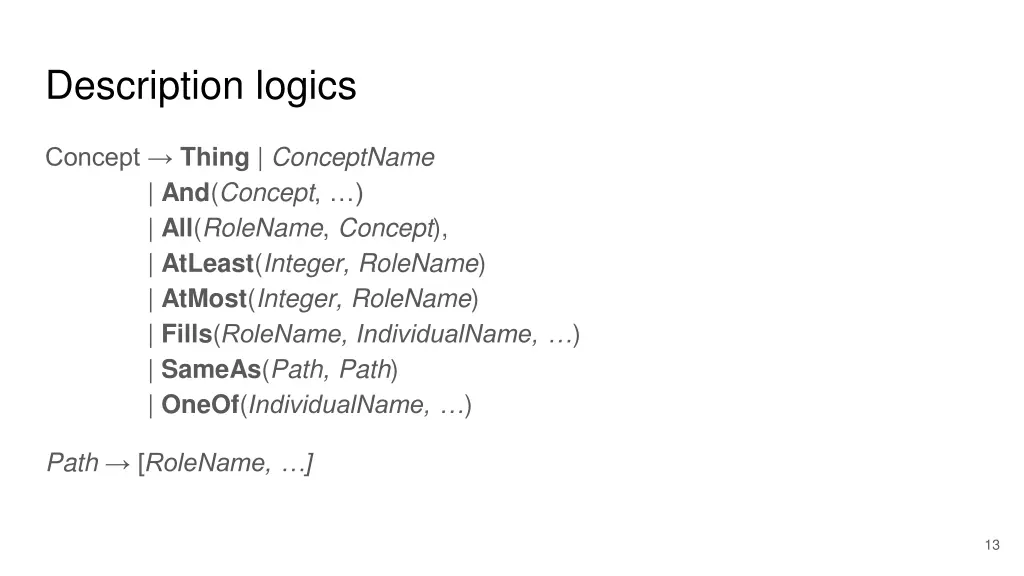 description logics