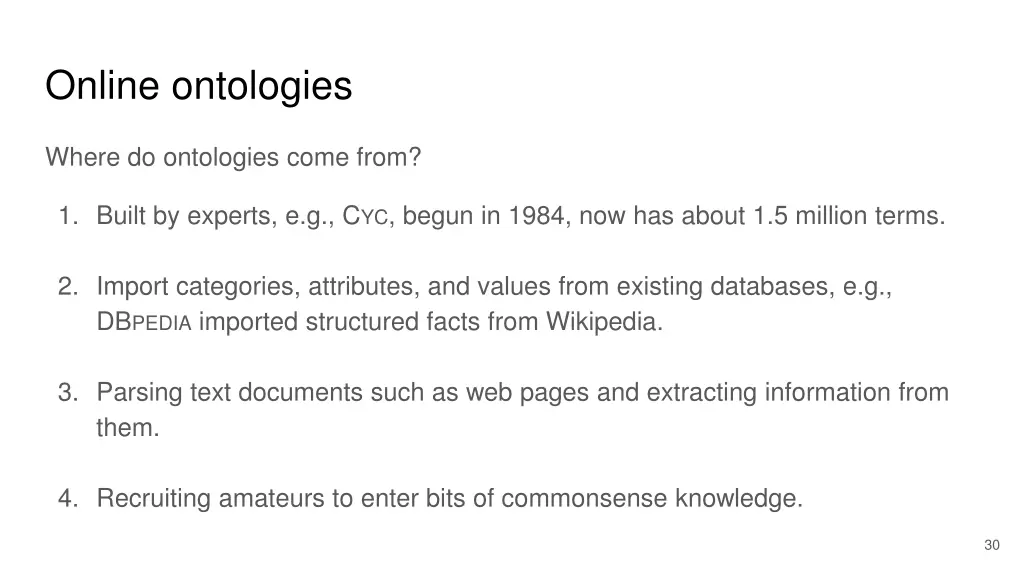 online ontologies