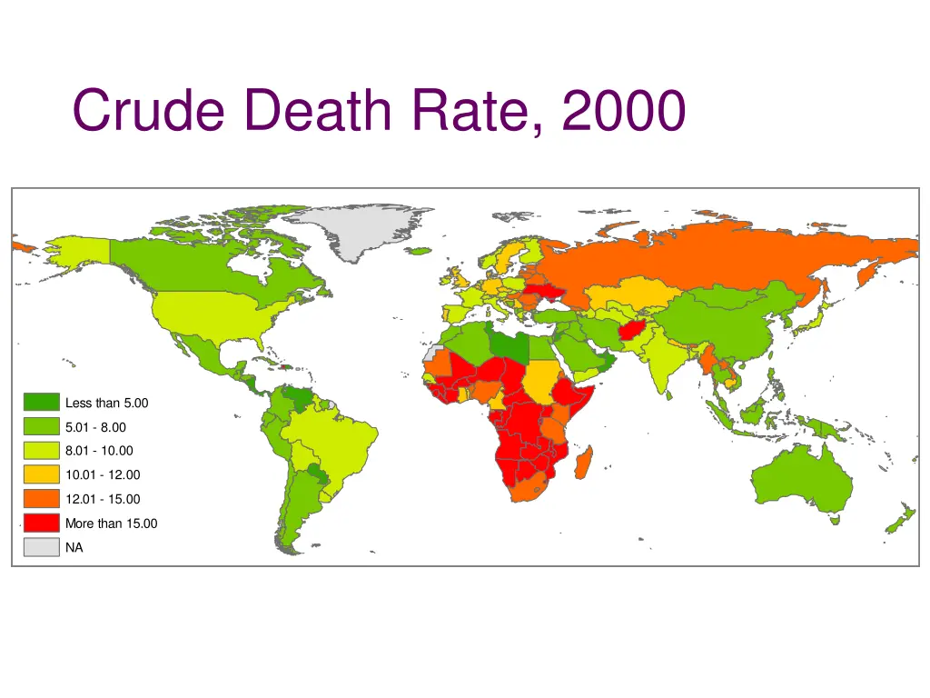 crude death rate 2000