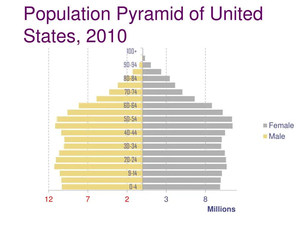 population pyramid of united states 2010 100