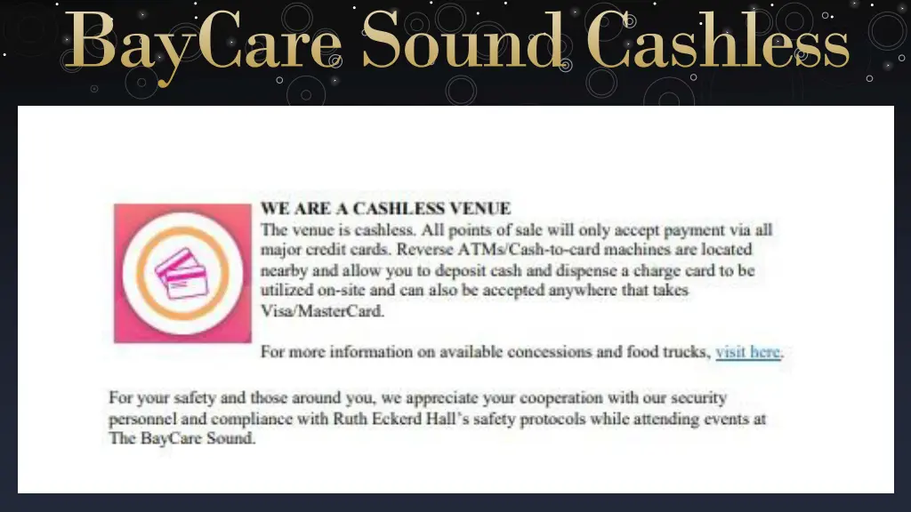 baycare sound cashless