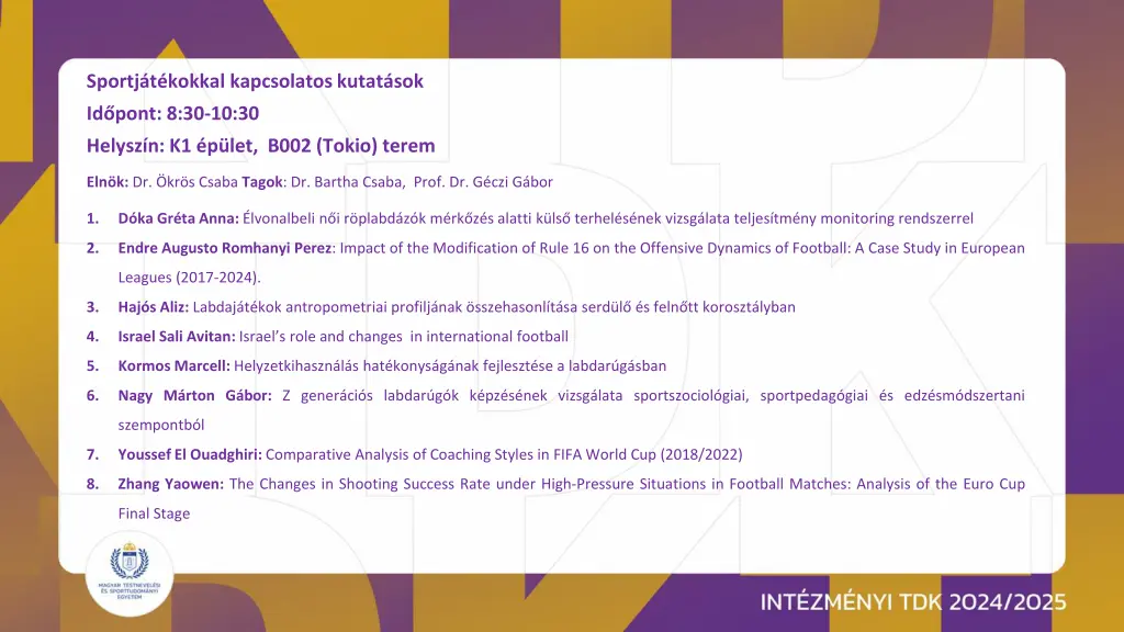 sportj t kokkal kapcsolatos kutat sok