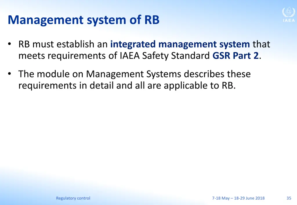 management system of rb