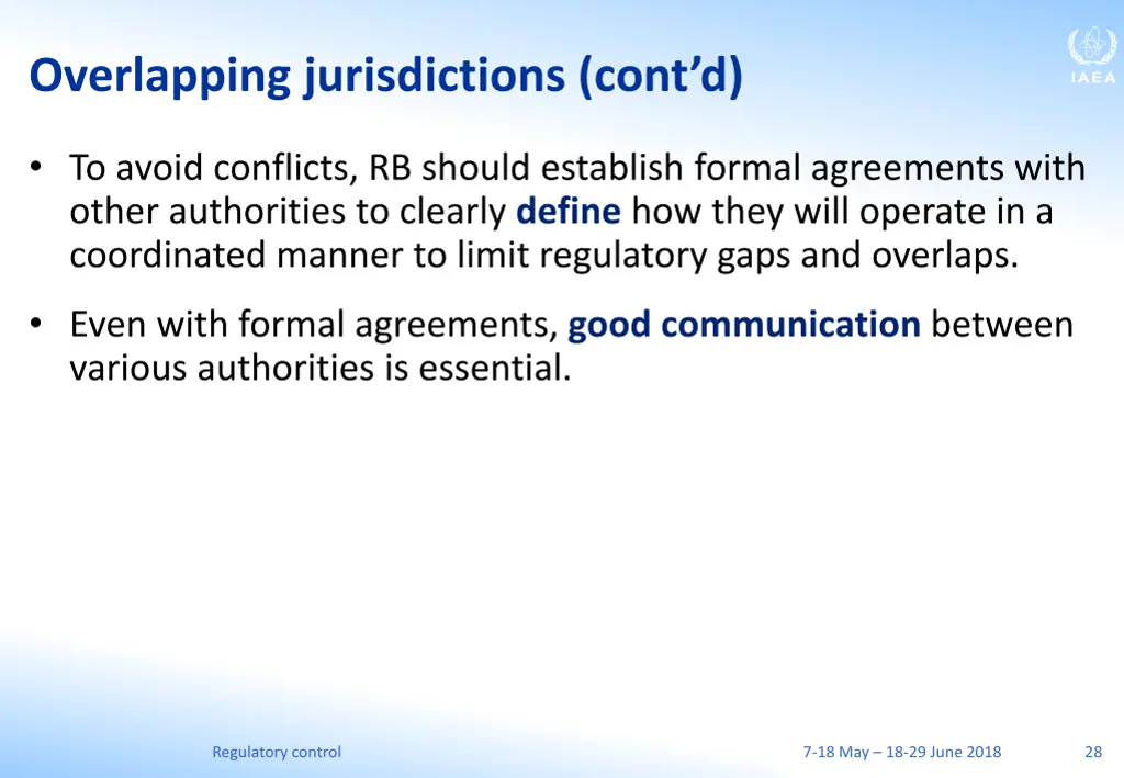 overlapping jurisdictions cont d