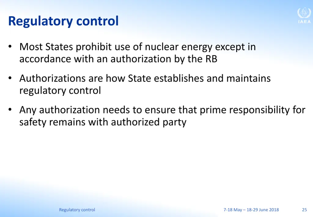 regulatory control 1