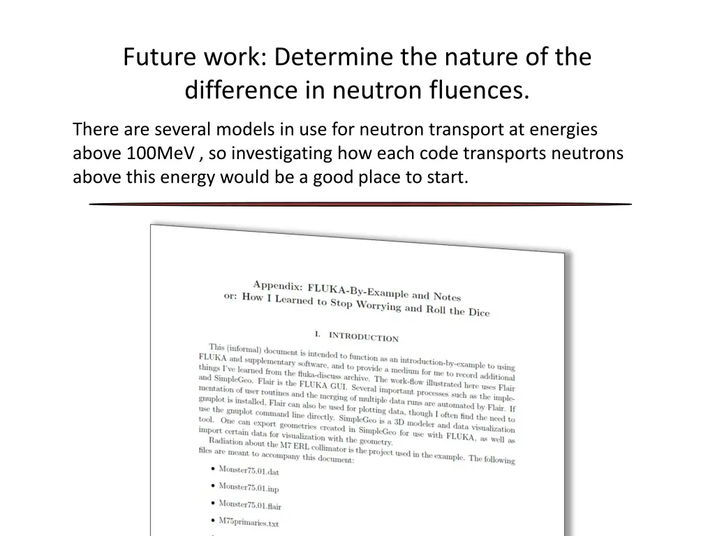 future work determine the nature