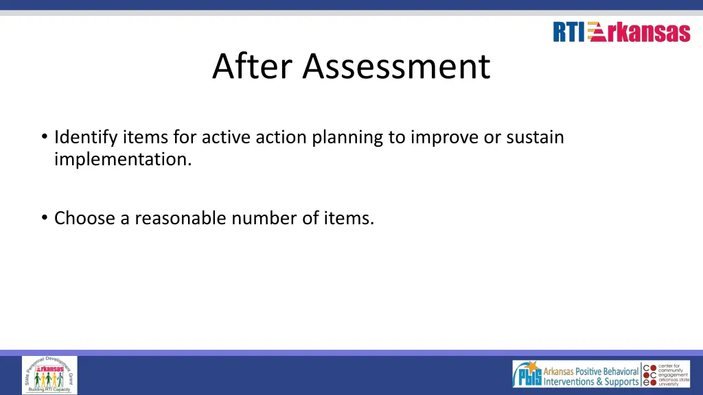 after assessment