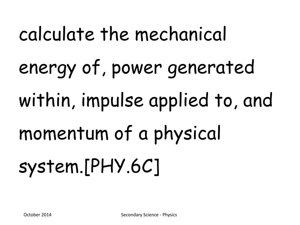 calculate the mechanical energy of power