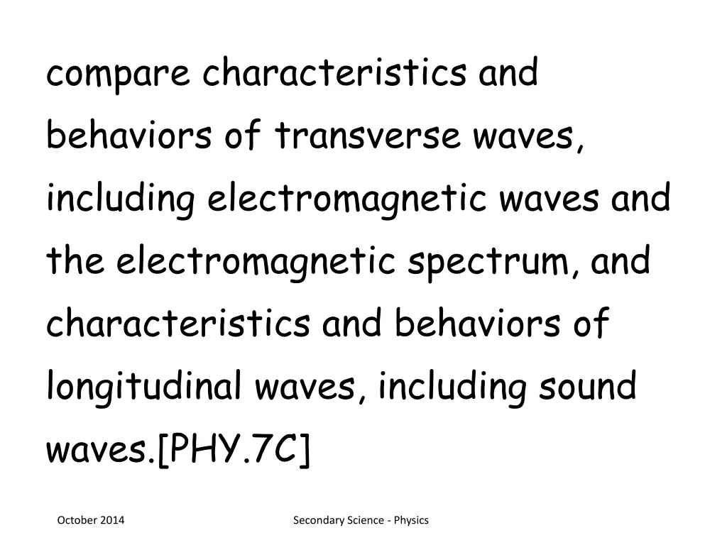 compare characteristics and behaviors