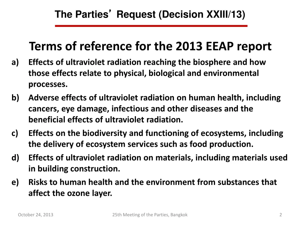 the parties request decision xxiii 13