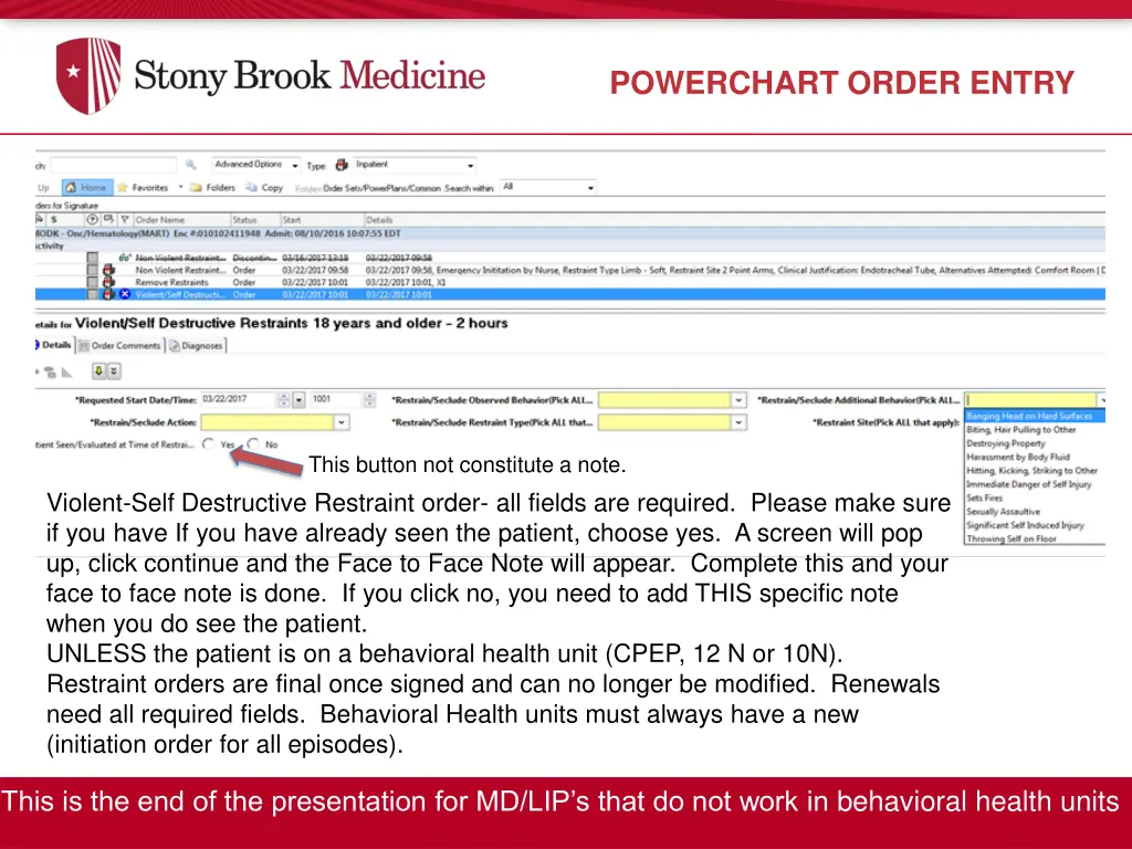 powerchart order entry 1