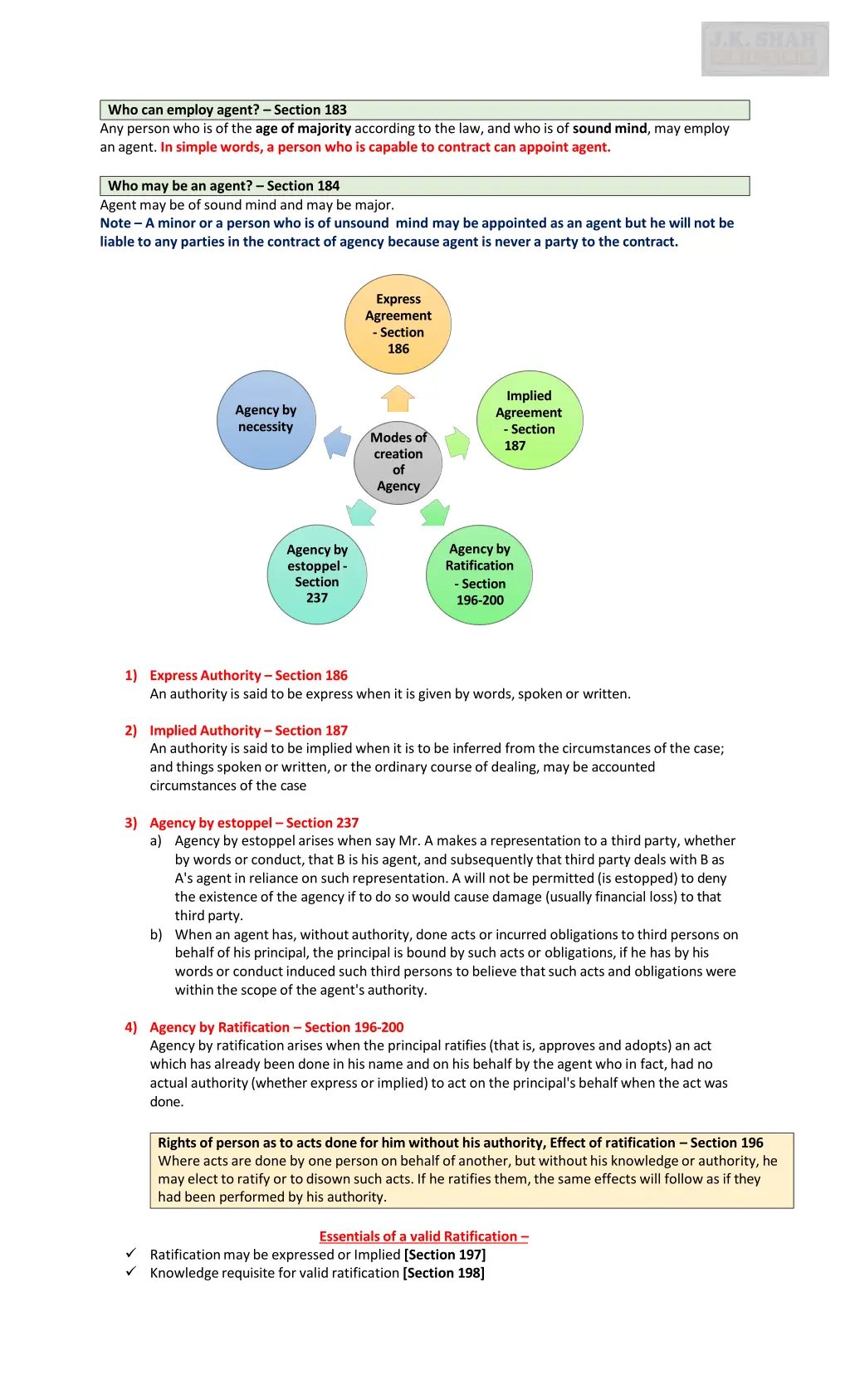 who can employ agent section 183 any person
