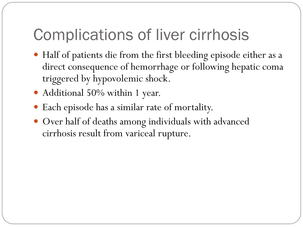 complications of liver cirrhosis 19