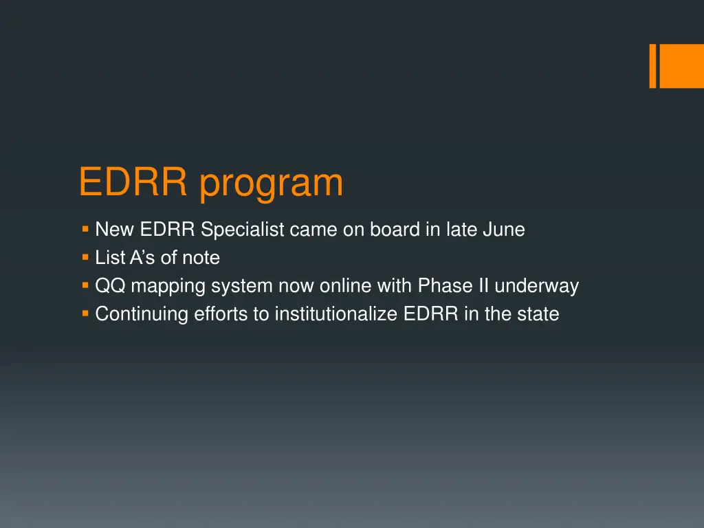 edrr program
