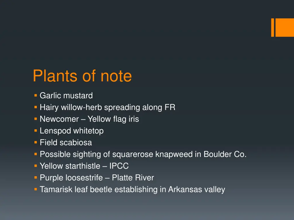 plants of note