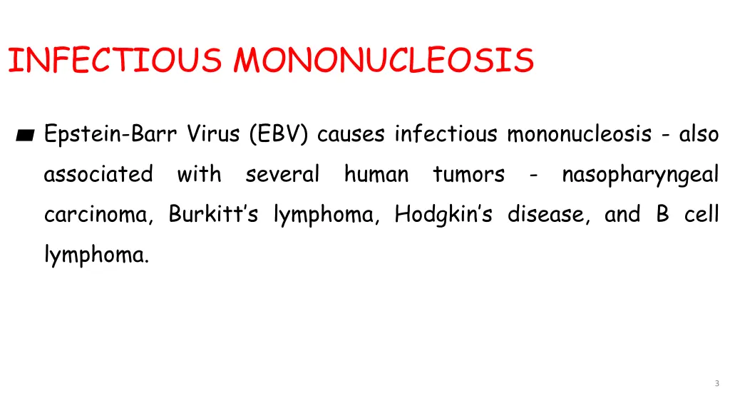 infectious mononucleosis 1