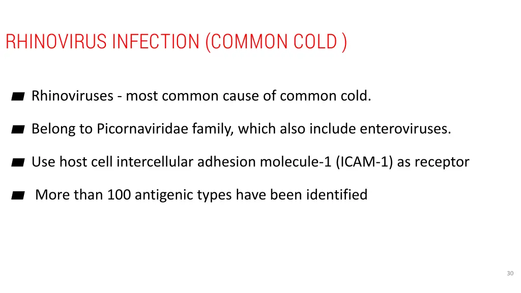 rhinovirus infection common cold 1